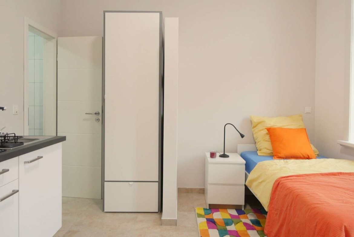 Wohn-/Schlafzimmer mit offener Küche